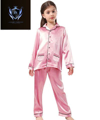 Kids Night Wear Arrival❤️ Kaaj Button Piping Work Kids Night Wear Silk Kids 2Pcs