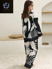 Kaaj Button Short Length Printed Digital Shirt With Printed Flapper 2Pcs