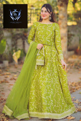 4 Piece Embroidered Top With Long Flare Embroidery Skirt And Four Side Border Embroidered Dupatta With Eidi Potli
