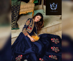 Embroidery Bunch Maxi With Emb Separate Koti 2Pcs🥰