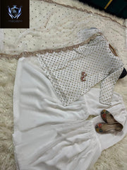 Front and Sleeves 9MM Sequence Embroidered, with Cut Work 9MM Dupatta with Garara 3Piece