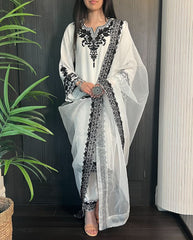 Neck, Sleeves Daman Embroidered with Embroidered Trouser and Dupatta 3PCs
