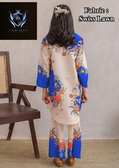 Kids Digital Swiss Printed Lawn ❤️ Front Back All'over Digital Printed Kid's Corset 2Pcs