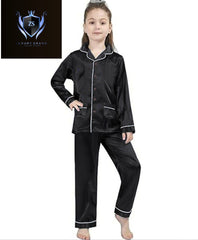 Kids Night Wear Arrival❤️ Kaaj Button Piping Work Kids Night Wear Silk Kids 2Pcs