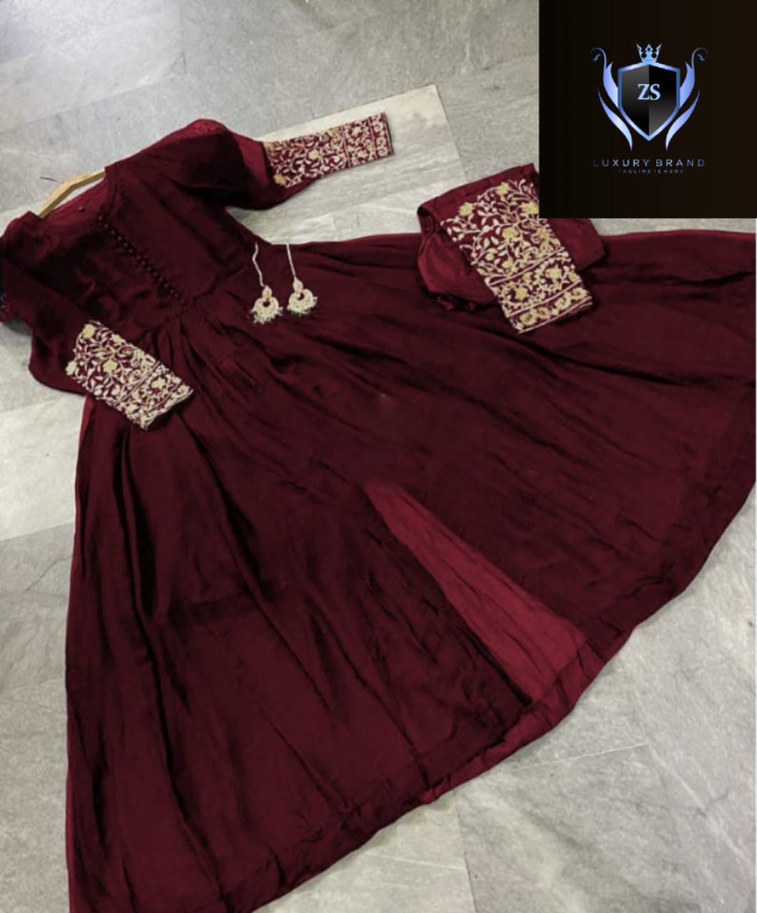 Both Sided Embroidered on Sleeves & Trouser 2PCs